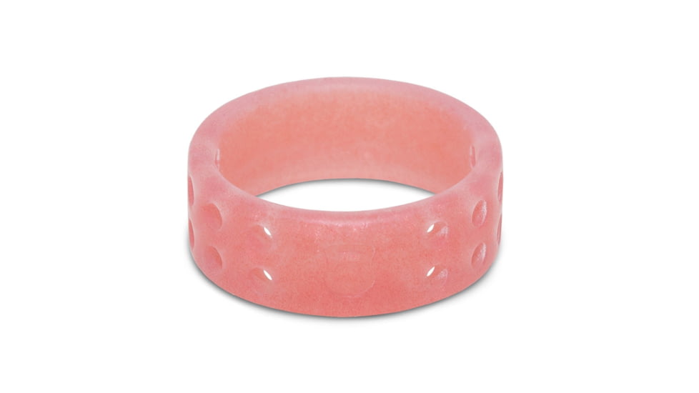 QALO Womens Perforated Silicone Ring, Misty Rose
