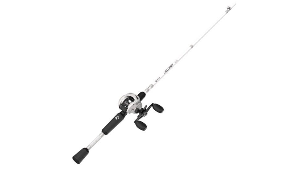 Quantum Accurist MH Baitcast Rod and Reel Combo, 7ft 0in, Medium-Heavy, Fast, 1, 7.0-1, 8+1, Right Hand, White, AT100H706FA.NS2