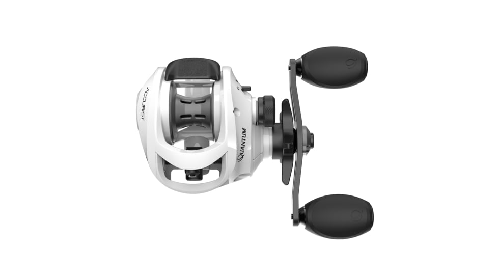Quantum Accurist Inshore Baitcast Reel, 7.0-1, 8+1, Right Hand, White, ATS100HPT.BX2