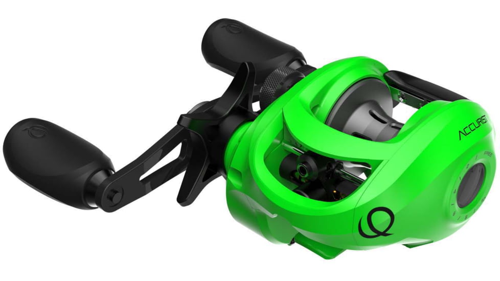 Quantum Accurist Medium-Heavy Baitcast Combo, 100 Size Reel, w/ 1 Piece 7ft IM7 Rod, Green, ATGR100H706FA.NS2