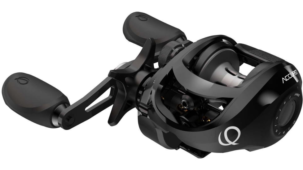 Quantum Accurist Medium-Heavy Baitcast Combo, 110 Size Reel, w/ 1 Piece 7ft IM7 Rod, Black, ATBK100H706FA.NS2