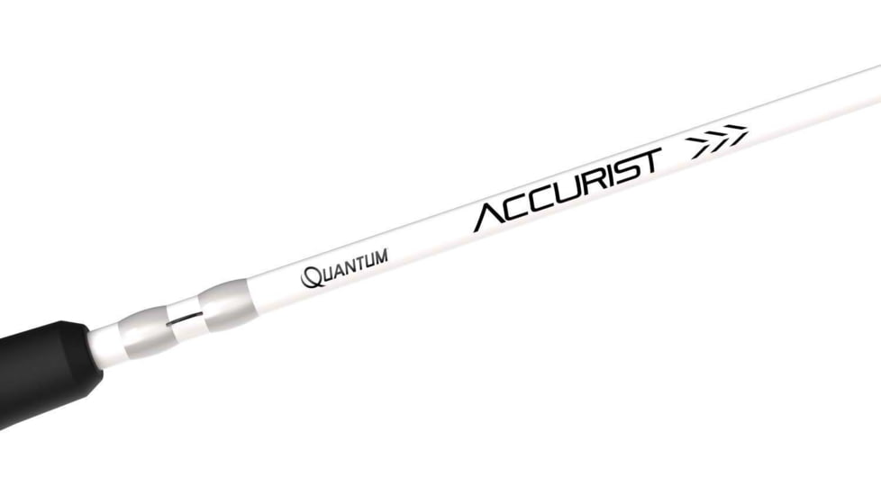 Quantum Accurist Medium-Heavy Baitcast Combo, 110 Size Reel, w/ 1 Piece 7ft IM7 Rod, Black, ATBK100H706FA.NS2