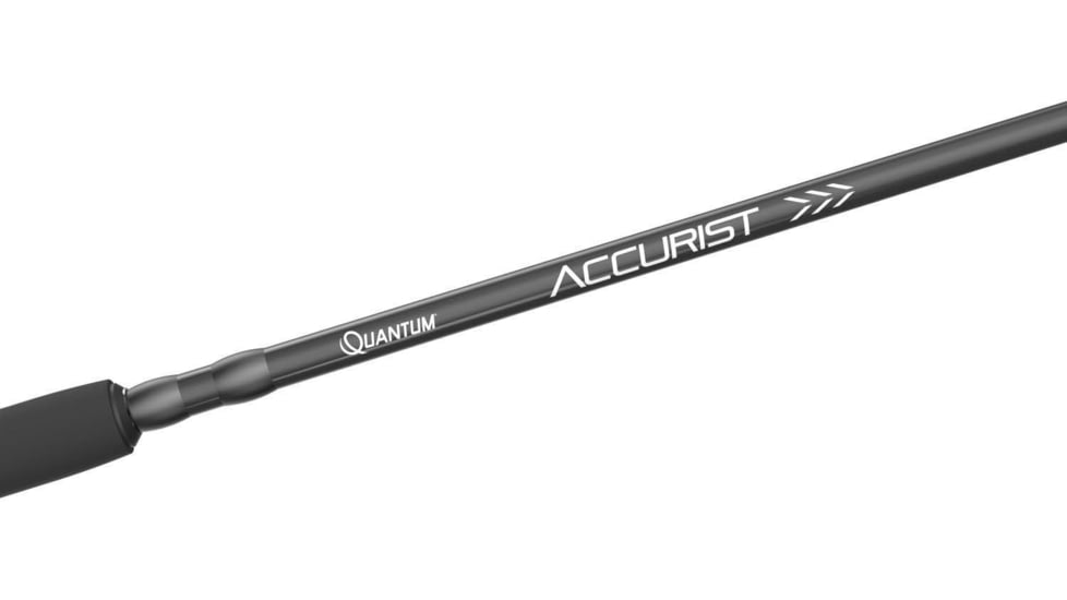 Quantum Accurist Medium-Heavy Spinning Combo, 30 Size Reel, 150/10 Cap, w/2 Piece Rod, Black, 7ft, ATBK307052FA.NS2