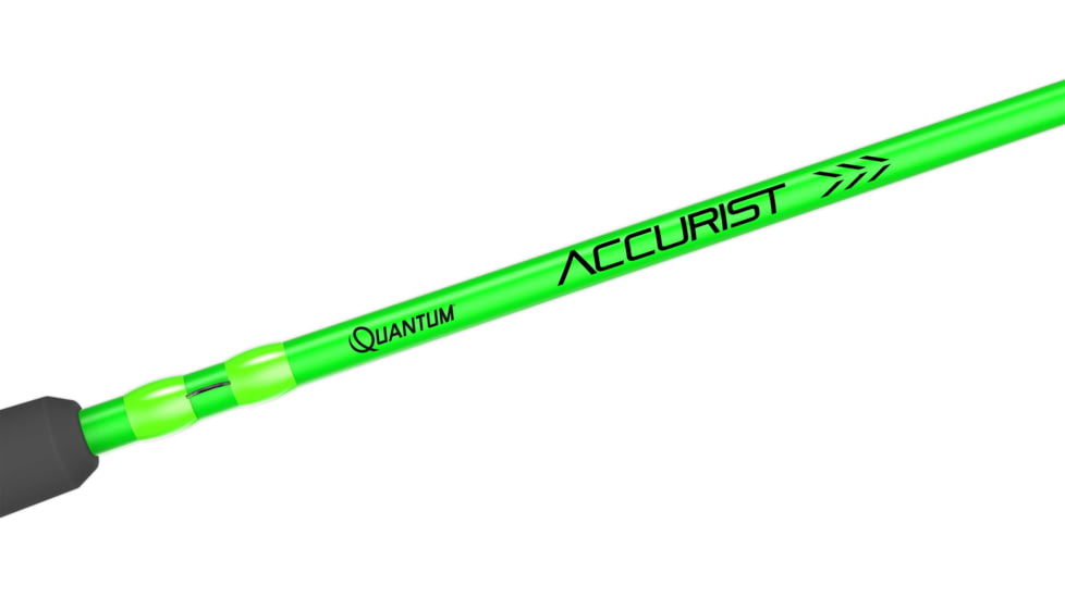 Quantum Accurist Spinning Rod, 1 Piece, Medium-Heavy, HSX5, Eva Grip, Green, 7ft, ATGRC706FA.PB2