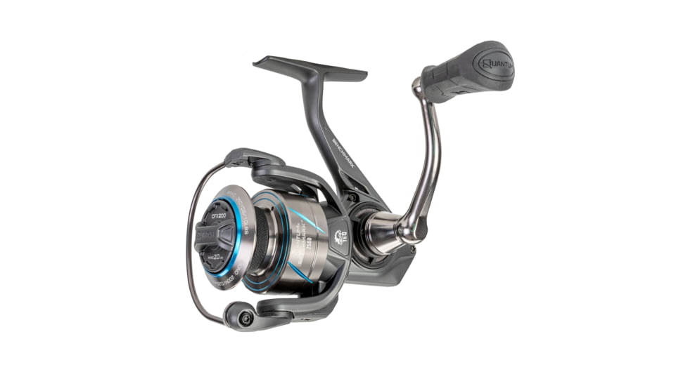 Quantum Benchmark Spinning Reel and Rod Combo, 7ft, 1-PC, Light, Fast Rod, Graphite Composite Blank, SZ 2500 Reel, 5+1 Bearings, 6.2-1 Ratio, Silver/Blue, BK2500701L612.P2