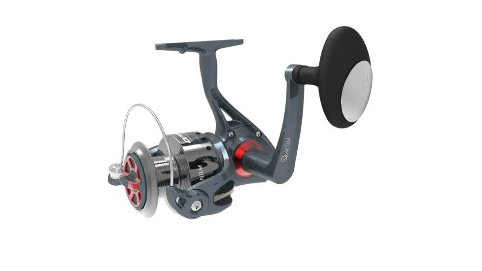 Quantum Optix Spinning Reel, 5.2-1, 3+1, Ambidextrous, Size 30, Silver, OP30D.BX3