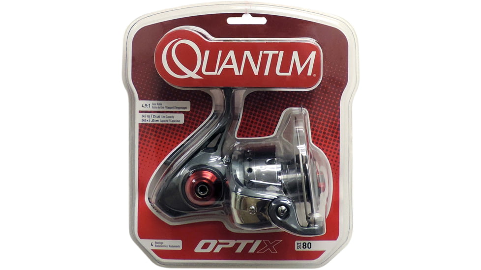 Quantum Optix Spinning Reel, 37in, 4.9:1, 3+1, Ambidextrous, OP80D.CP2