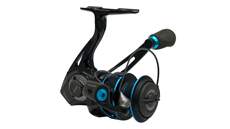 Quantum Smoke Saltwater Spinning Reel, 6.0-1, 11+1, Ambidextrous, Size 25, Black, SSM25XPT.BX2