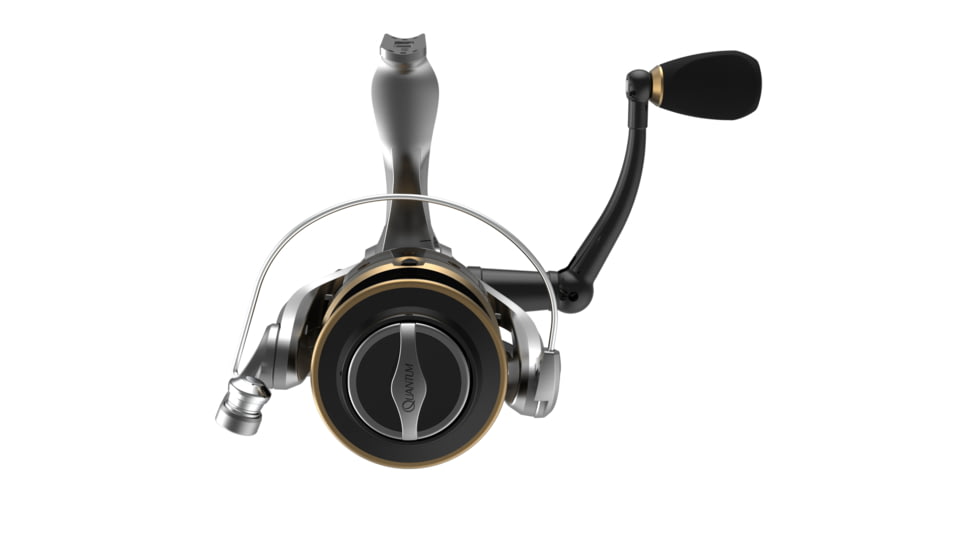 Quantum Strategy Spinning Reel, 5.2-1, 5+1, Ambidextrous, Size 40, Silver/Gold, SR40A.BX3