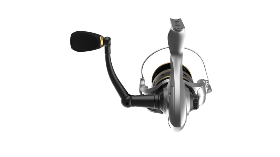 Quantum Strategy Spinning Reel, 5.2-1, 5+1, Ambidextrous, Size 40, Silver/Gold, SR40A.BX3