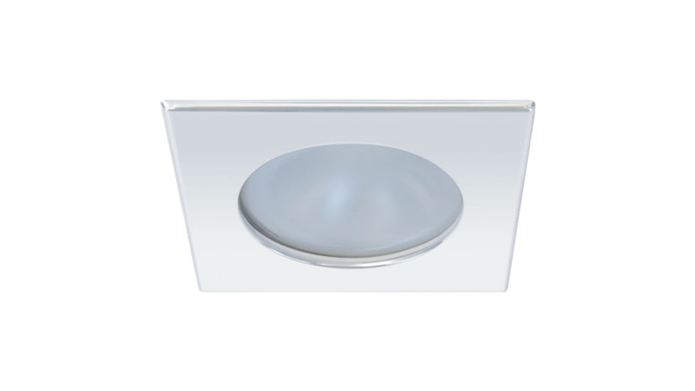Quick Blake XP Downlight 4W LED Round Light w/ Square Stainless Bezel, IP66, Screw Mounted, Daylight, FAMP3022X01CA00