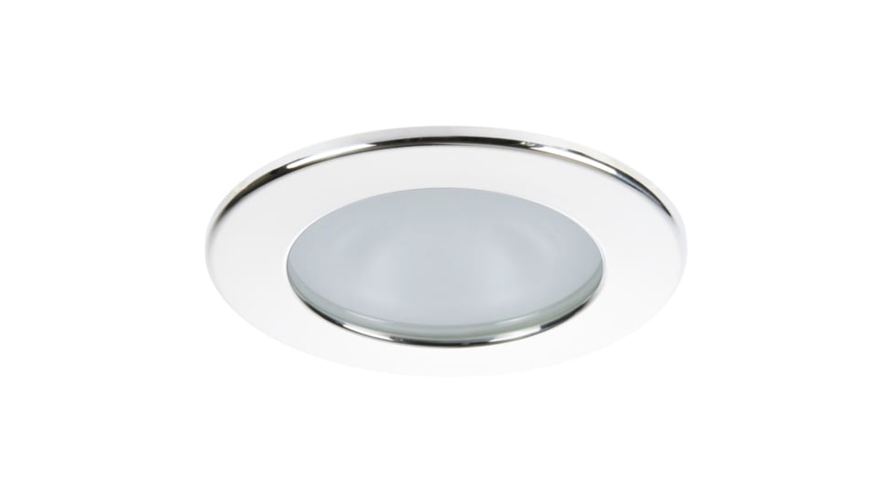 Quick Kai XP Downlight LED - 4W, IP66, Screw Mounted - Round White Bezel, Round Warm White Light 55686