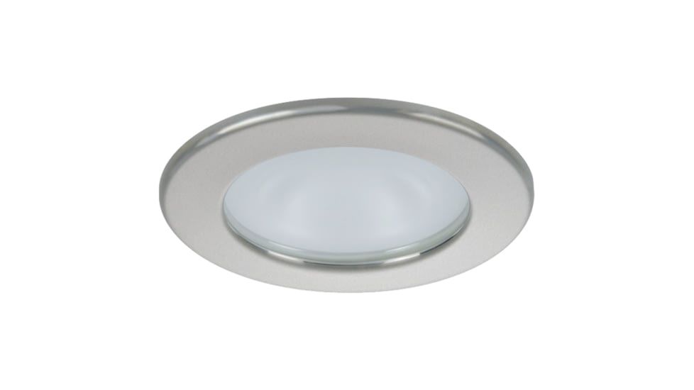 Quick Kai XP Downlight LED - 4W, IP66, Spring Mounted - Round Satin Bezel, Round Warm White Light 55702
