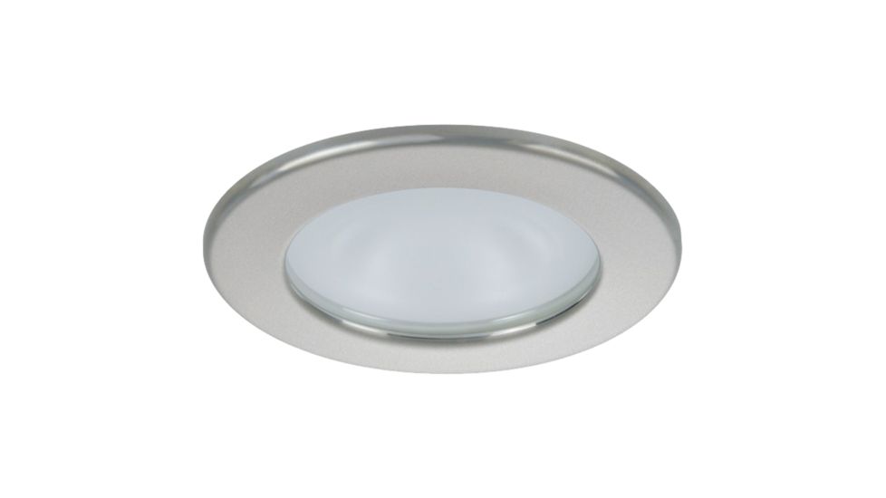 Quick Kai XP Downlight 6W LED Round Light w/ Round Satin Bezel, IP66, Spring Mounted, Daylight, FAMP2492S11CA00