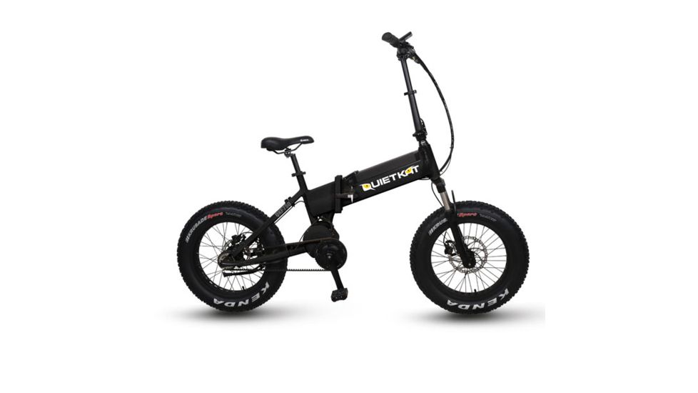 QuietKat 750W Electric Bike w/ Folding Frame, Black, One Size Fits Most, 18QKF750-IBB
