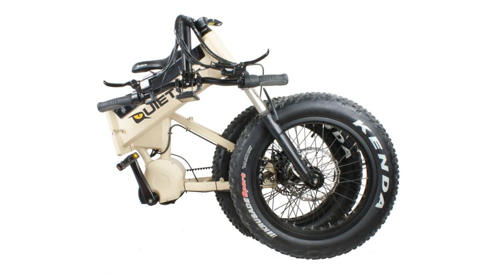 QuietKat 750W Electric Bike w/ Folding Frame, Tan, One Size Fits Most, 18QKF750-IBT