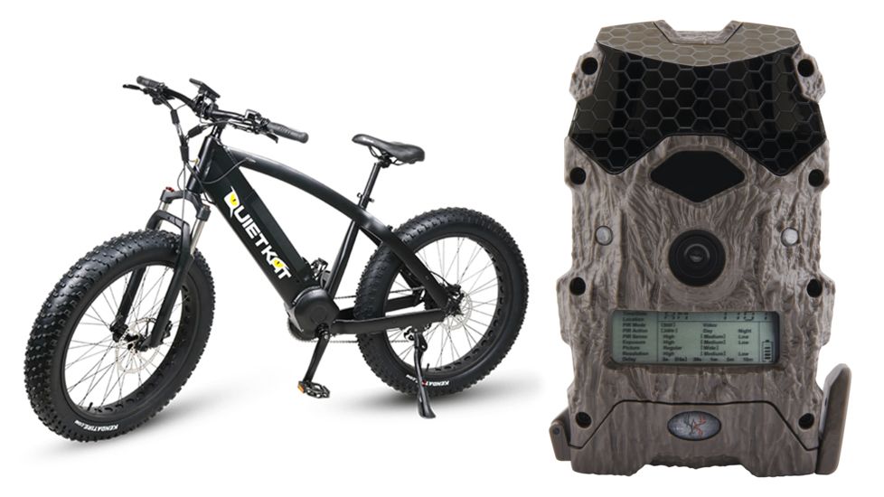 QuietKat Charcoal Predator 750W Electric Bike w/ Mirage 16 Lightsout Trail Camera