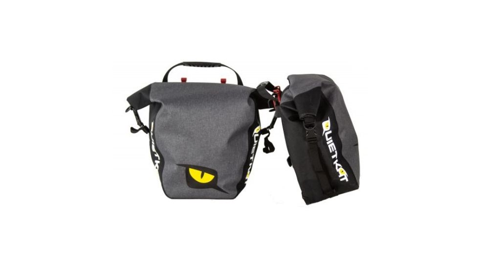 QuietKat Pannier Dry Bags Set for Bike, Black, One Size Fits Most, 18QKDSB