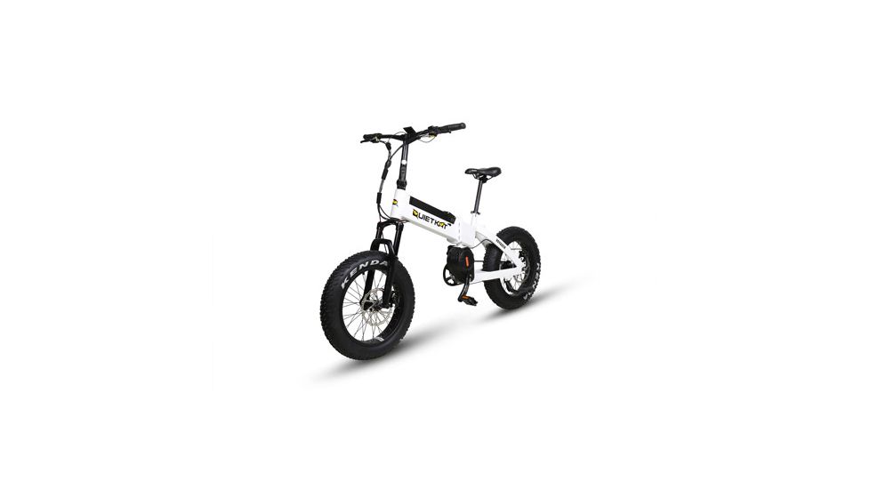 QuietKat Voyager 1000W Electric Bike, White, Small Frame, 19 F M 1000 B H A H WHT
