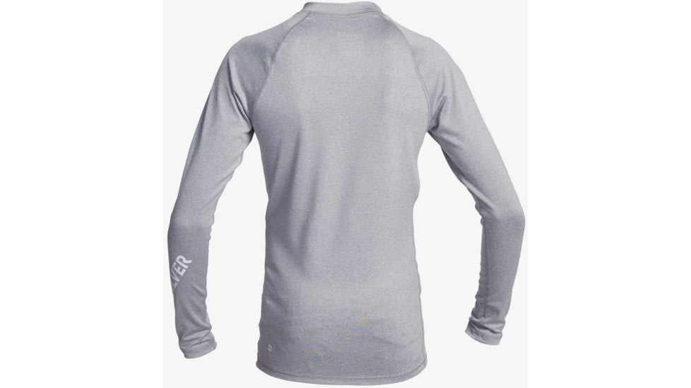 Quiksilver All Time Long Sleeve UPF 50 Rashguard Tee - Boys, Sleet Heather, Medium/12, EQBWR03128-SZPH-M/12