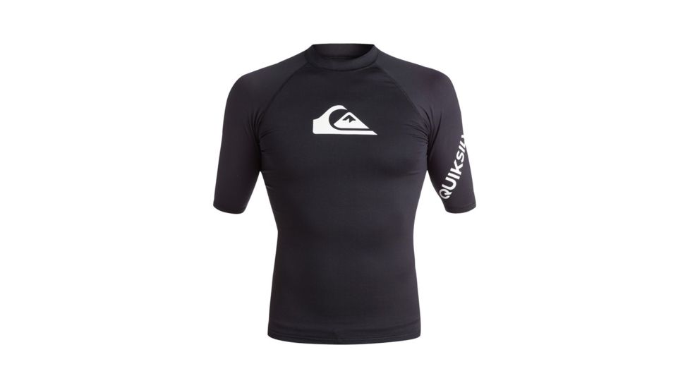 Quiksilver All Time Short Sleeve - Mens, Black, Medium, EQYWR03136-KVJ0-M