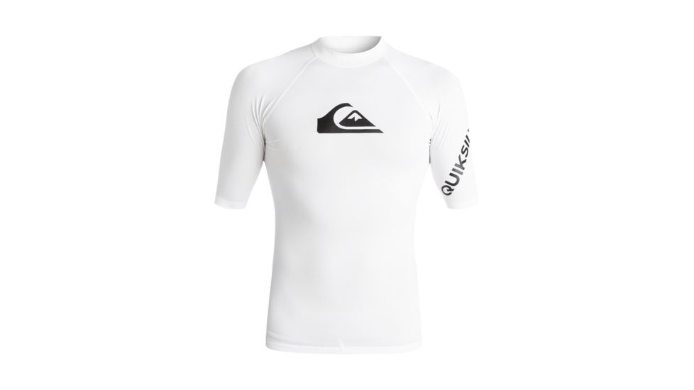 Quiksilver All Time Short Sleeve - Mens, White, Medium, EQYWR03136-WBB0-M