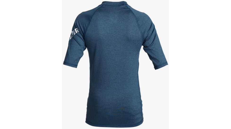 Quiksilver All Time Short Sleeve UPF 50 Rashguard Tee - Boys, Majolica Blue Heathe, Large/14, EQBWR03121-BSMH-L/14