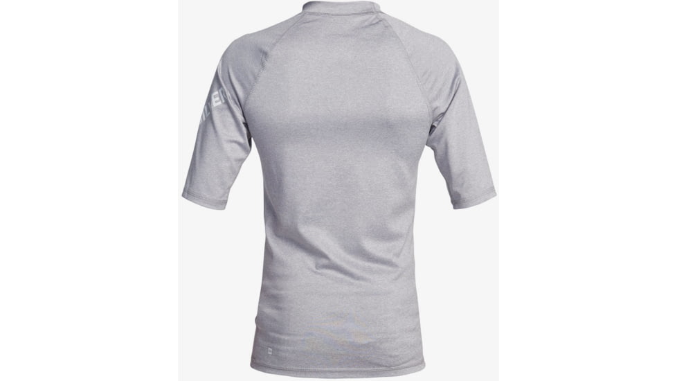 Quiksilver All Time Short Sleeve UPF 50 Rashguard Tee - Boys, Sleet Heather, Medium/12, EQBWR03121-SZPH-M/12