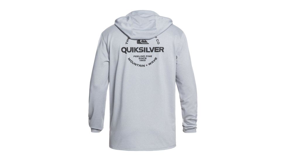 Quiksilver Dredgehooded - Mens, Light Grey Heather, Small, EQYWR03167-SGRH-S