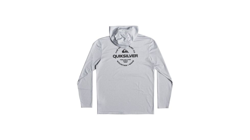 Quiksilver Dredgehooded - Mens, Light Grey Heather, Small, EQYWR03167-SGRH-S