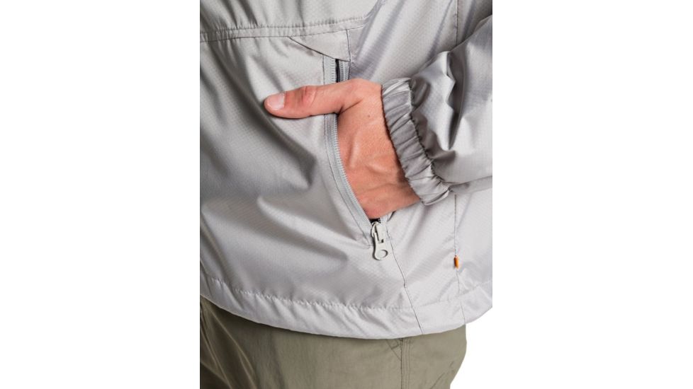 Quiksilver Shell Shock Water-Resistant Windbreaker - Mens, Flint Gray, Medium, EQMJK03023-SJM0-M