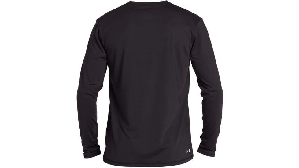 Quiksilver Solid Streak Long Sleeve UPF 50 Surf Tee - Mens, Black, Medium, EQYWR03247-KVJ0-M