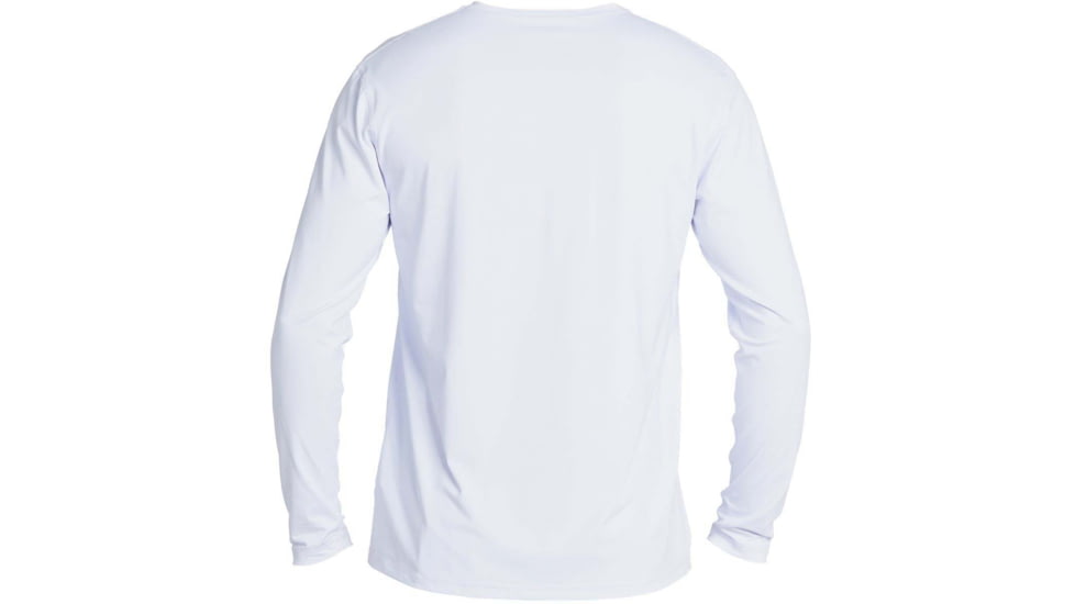 Quiksilver Solid Streak Long Sleeve UPF 50 Surf Tee - Mens, White, Medium, EQYWR03247-WBB0-M