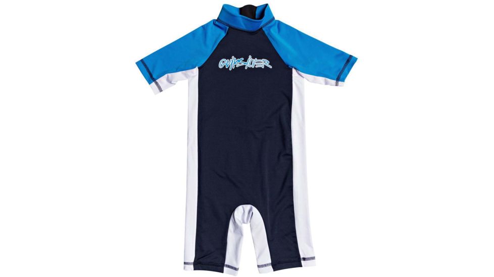 Quiksilver Spring Short Sleeve UPF 50 Rashguard Tee - Boys, Navy Blazer, 3, EQKWR03078-BYJ0-3