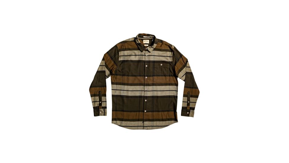Quiksilver Unfilterd Stoke Flannel - Mens, Forrest/Night, Large, EQMWT03266-GPD1-L
