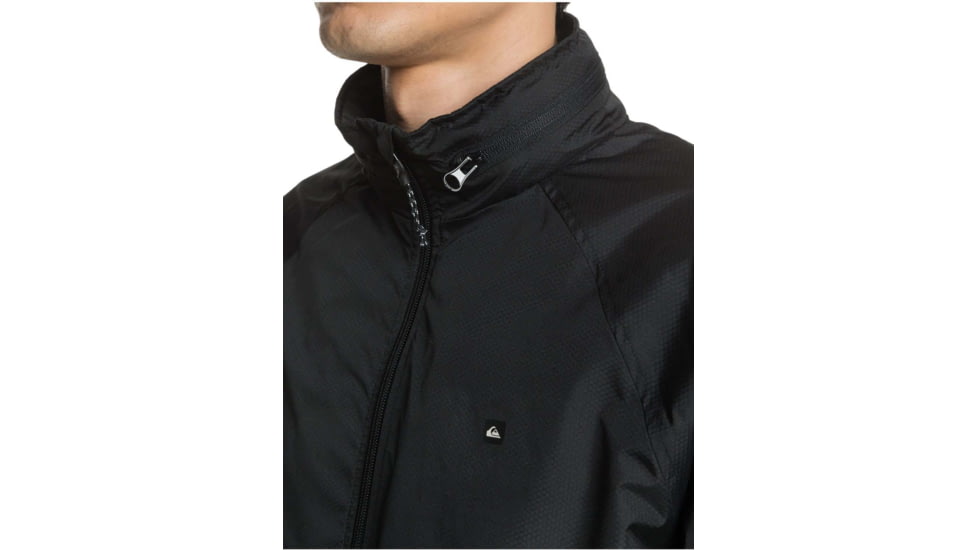Quiksilver Waterman Shell Shock Water-Repellent Windbreaker Jacket - Mens, Black, Medium, EQMJK03023-KVJ0-M
