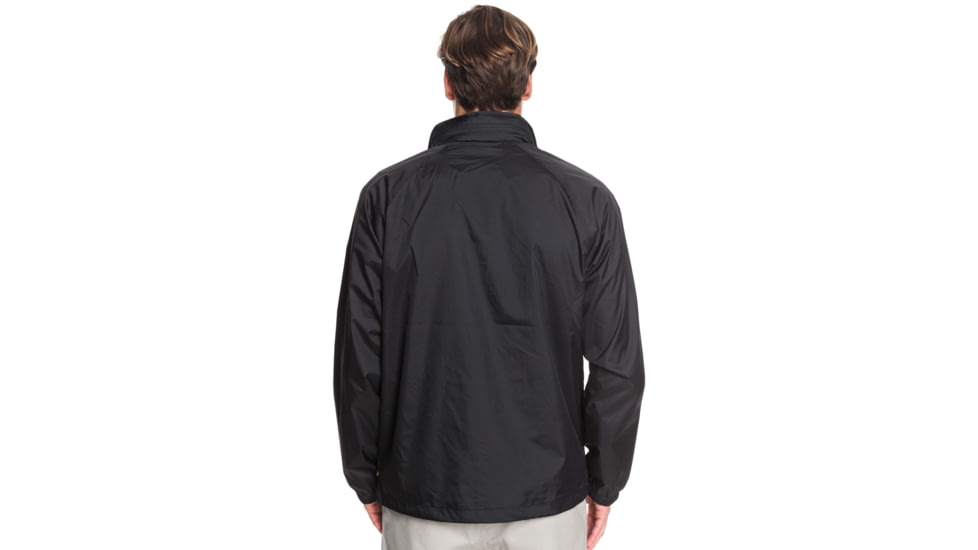 Quiksilver Waterman Shell Shock Water-Repellent Windbreaker Jacket - Mens, Black, Small, EQMJK03023-KVJ0-S