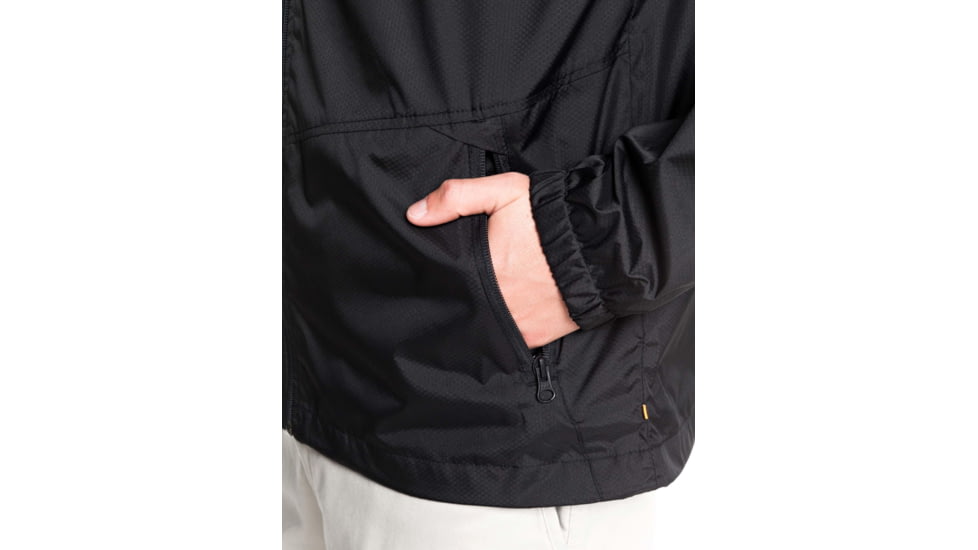 Quiksilver Waterman Shell Shock Water-Repellent Windbreaker Jacket - Mens, Black, Small, EQMJK03023-KVJ0-S