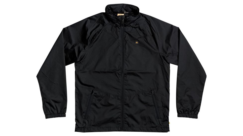 Quiksilver Waterman Shell Shock Water-Repellent Windbreaker Jacket - Mens, Black, Small, EQMJK03023-KVJ0-S