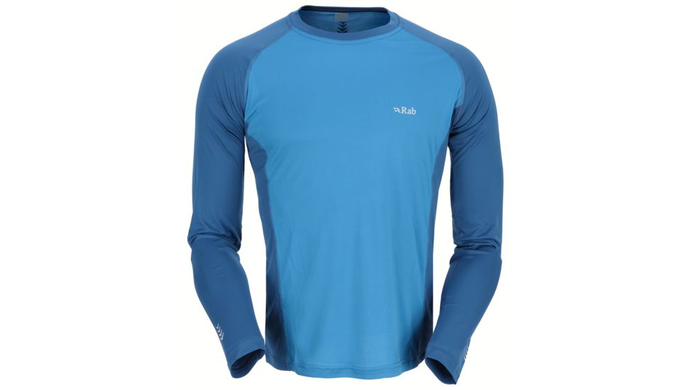 Rab Aeon Long Sleeve Tee - Mens-Merlin/Ink-X-Small