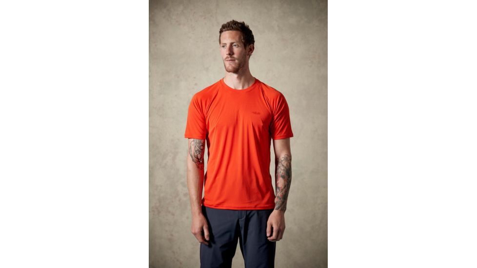 Rab Aerial Short Sleeve Tee - Mens, Horizon, Large, QBU-43-HO-L