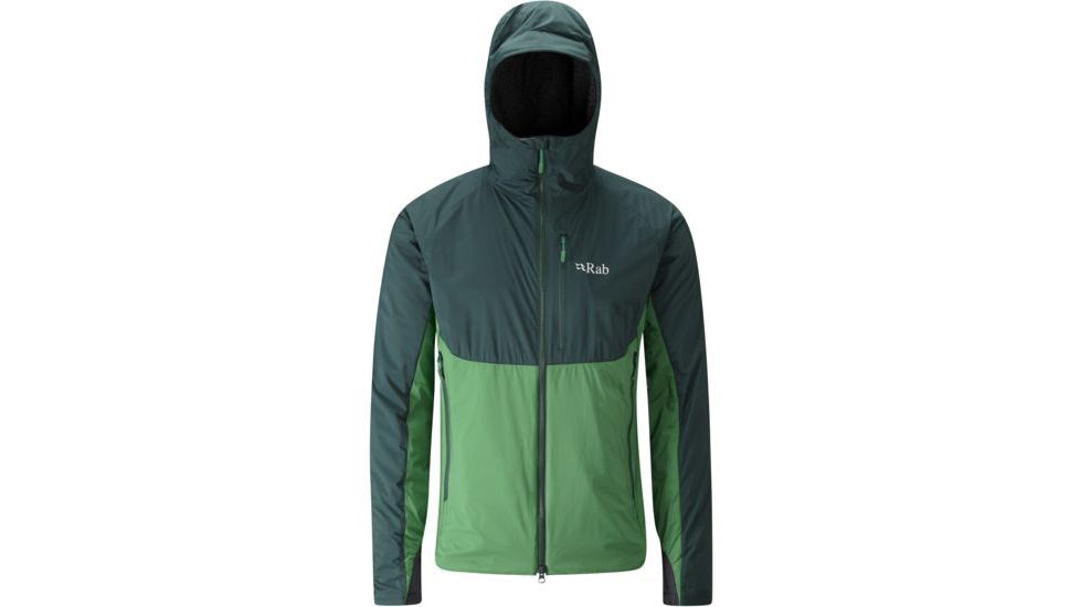 Rab Alpha Direct Jacket - Men's, Evergreen/ Green/ Beluga, 2XL, QIO-10-GN-XXL