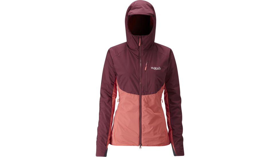 Rab Alpha Direct Jacket - Women's, Maple/ Passata/ Rococco, Medium, QIO-11-MP-12