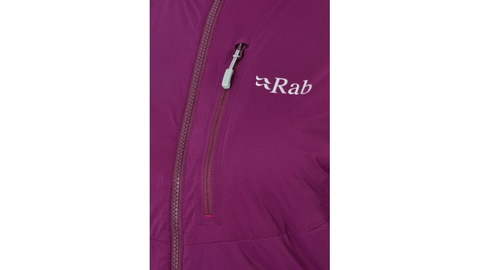 Rab Alpha Direct Jacket - Womens, Berry/Zinc, Size 08, QIO-11-BY-08