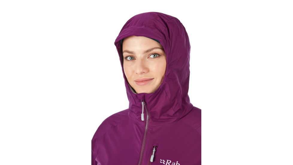 Rab Alpha Direct Jacket - Womens, Berry/Zinc, Size 08, QIO-11-BY-08