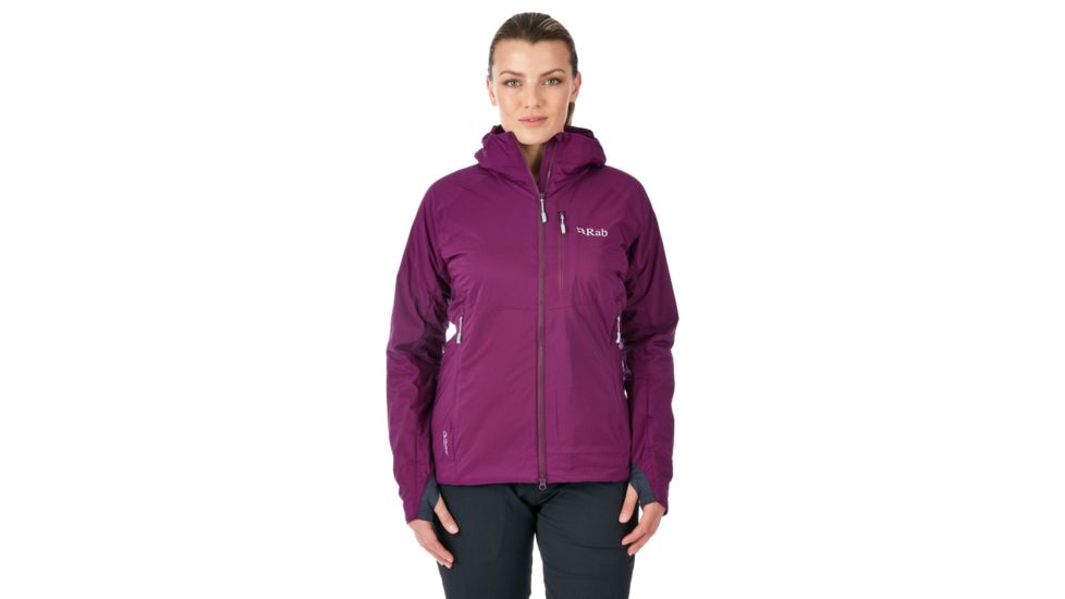Rab Alpha Direct Jacket - Womens, Berry/Zinc, Size 08, QIO-11-BY-08