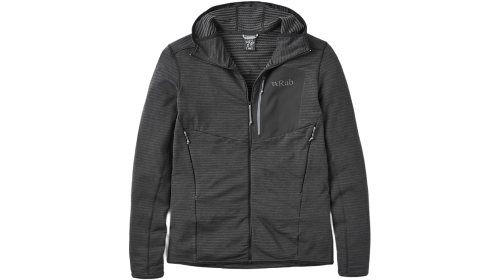 Rab Ascendor Light Hoody - Men's, Black, Extra Large, QFG-58-BLK-XLG
