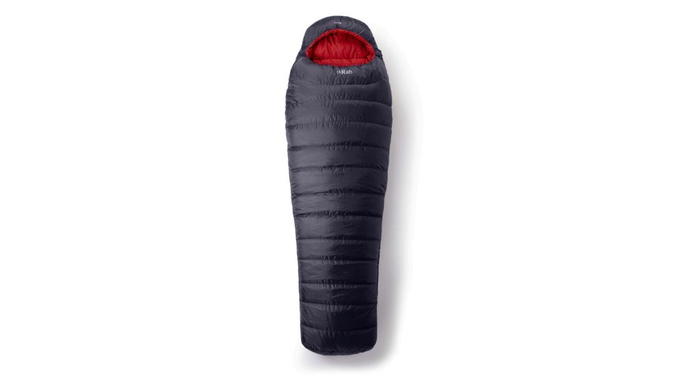 Rab Ascent 700 Sleeping Bag - Mens, Ebony, Left Zip, Extra Long, QSG-72-LZ