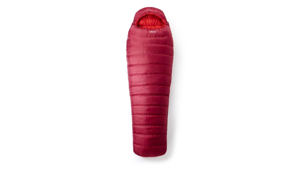 Rab Ascent 900 Sleeping Bag - Mens, Rococco, Left Zip, Extra Long, QSG-75-LZ