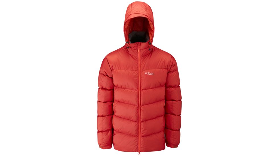 DEMO, Rab Mens Ascent Jacket, Rust/Koi, Large, QDE-59-RU-L-DEMO